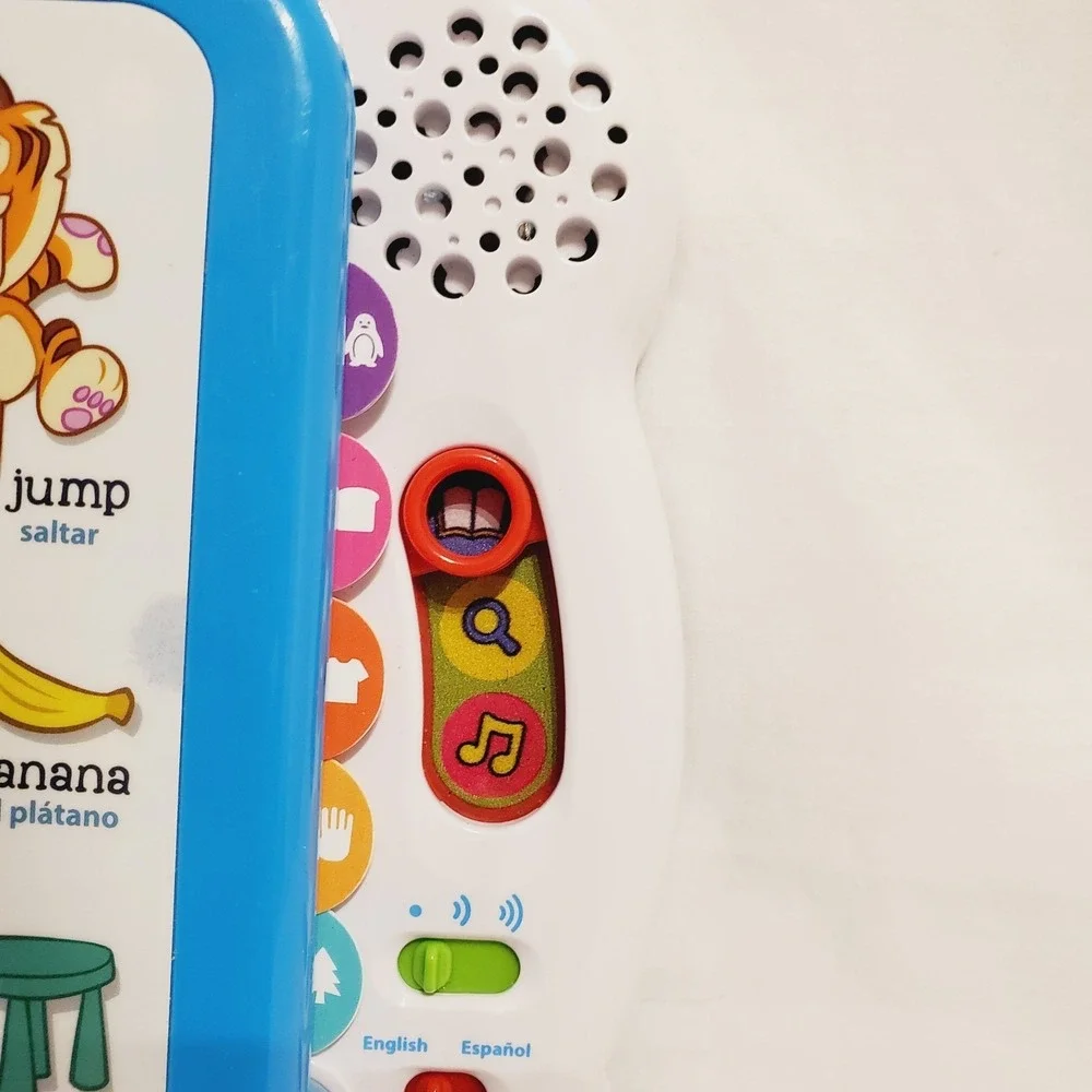 Leap Frog Learning Friends 100 Words Book English Spanish Works‎ See Video